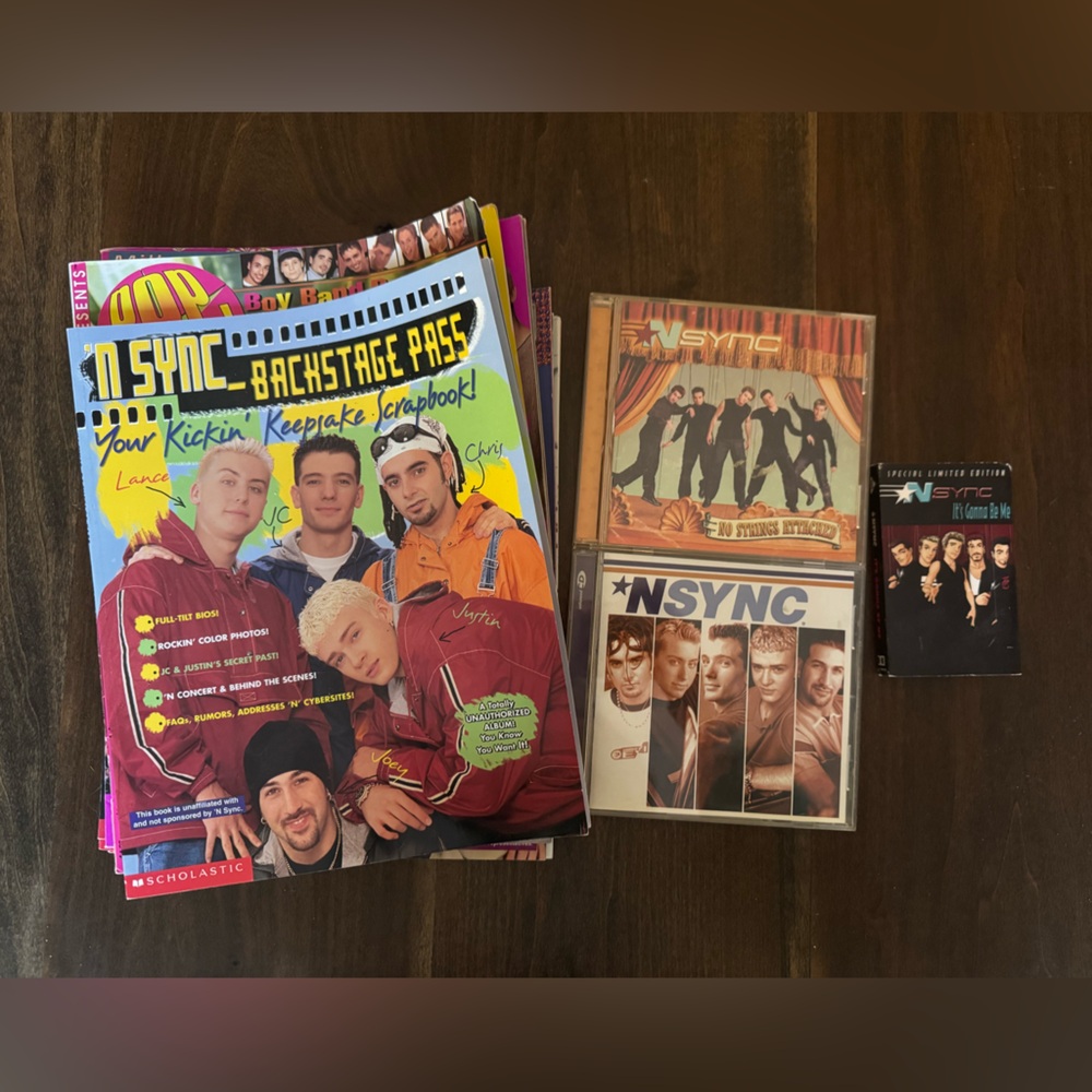 *NSYNC Cd and tape and Boyband variety magazines